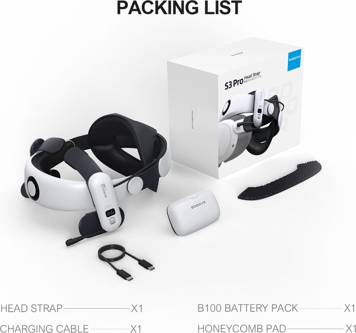 BOBOVR S3 Pro - Comfortabele VR Riem thumbnail 6