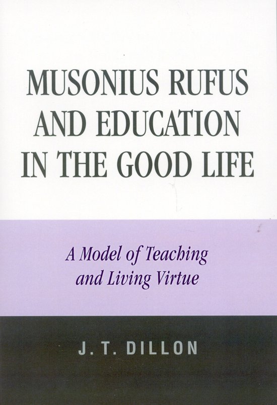 Boekomslag met de titel Musonius Rufus en onderwijs in het goede leven.