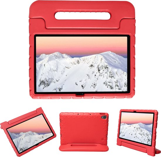 iMoshion Tablet Hoes Kinderen Geschikt voor Lenovo Tab P11 Plus / Tab P11 - iMoshion Kidsproof Backcover met handvat - Rood