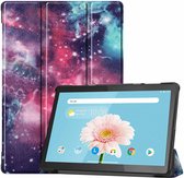 iMoshion Tablet Hoes Geschikt voor Lenovo Tab M10 - iMoshion Design Trifold Bookcase - Meerkleurig /Space