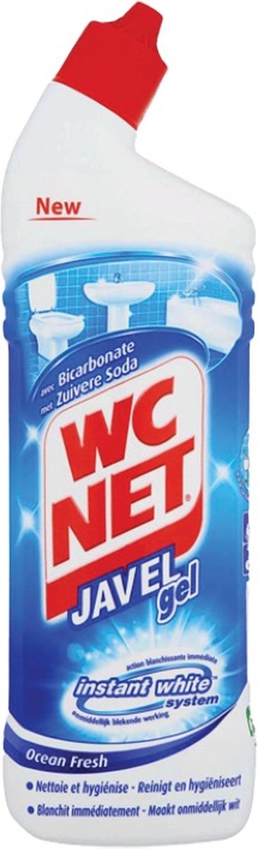 WC Net - Toiletreiniger - Gel - Ocean Fresh - Gerecycled Materiaal - 750 ml - 1 stuk