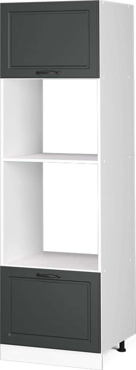Vicco R-Line Magnetronkast – 60 cm Antraciet landhuis Antraciet landelijk/Wit