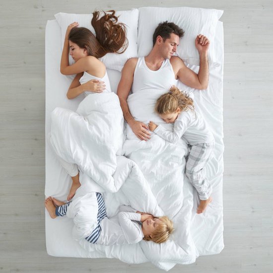 Dream Splittopper Split Topper Molton Protège Matelas - Imperméable - 180x210 cm + 12 cm - Wit - 100% Katoen Éponge Naturel - Haute Qualité -