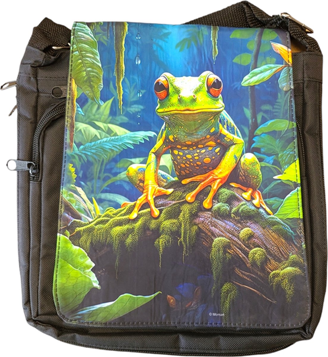 Frog In The Forest Messenger Bag Small