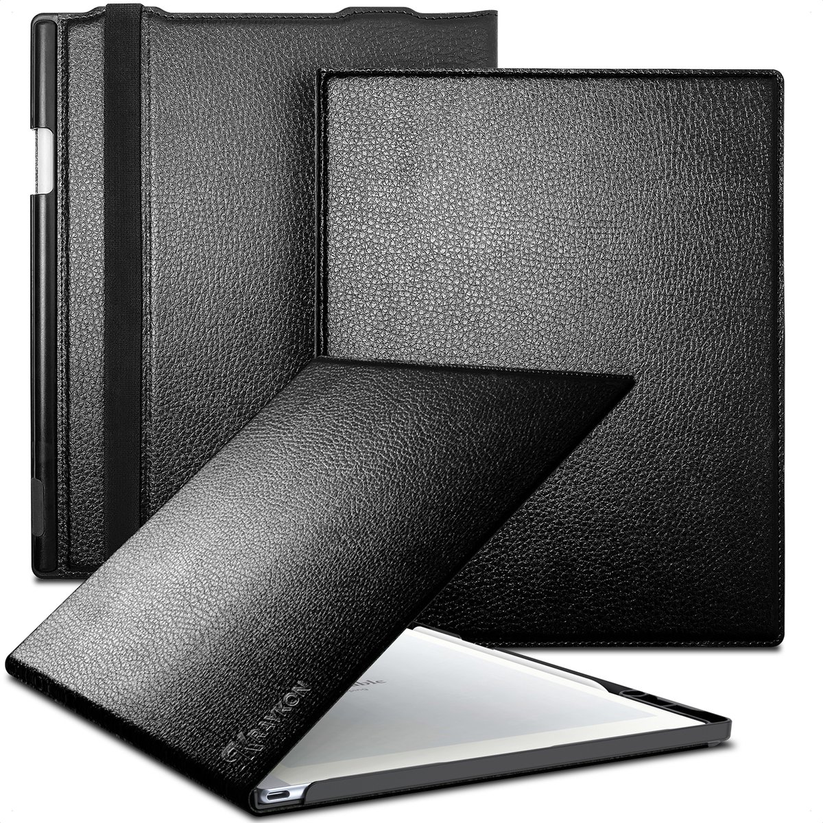 Raykon Deluxe Hoes Geschikt voor Remarkable 2 - Dunne Tablet Cover - Case - Zwart