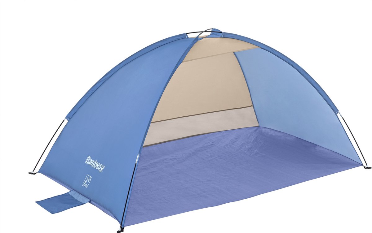 Bestway Pavillo Strandtent 2 Persoons - UV80 Zonbescherming incl. Tentharingen - Zandzakken voor Stabiliteit - 200 cm x 120 cm x 95 cm