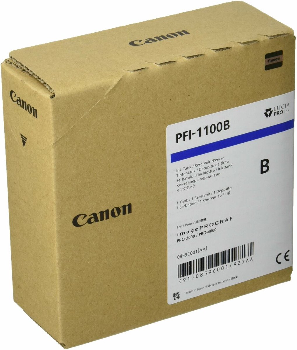 Originele inkt cartridge Canon 0859C001AA Blauw