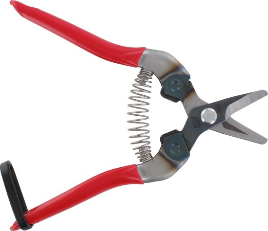 ARS Oogstschaar met Antislip Handgreep – Gebogen Korte Bek – 16 cm – Rood