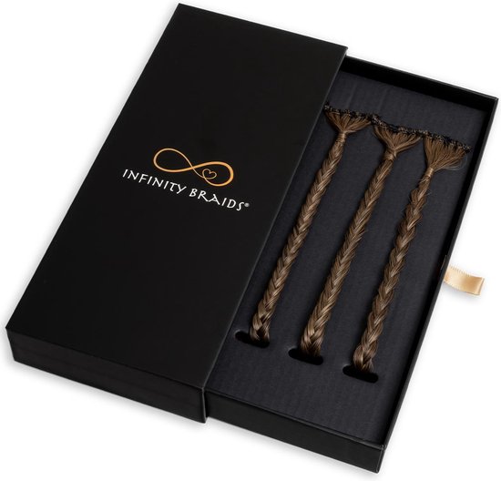 Infinity Braids - Braidies - Set van 3 Clip-in Vlechtjes - Lizzy, Jolie ...