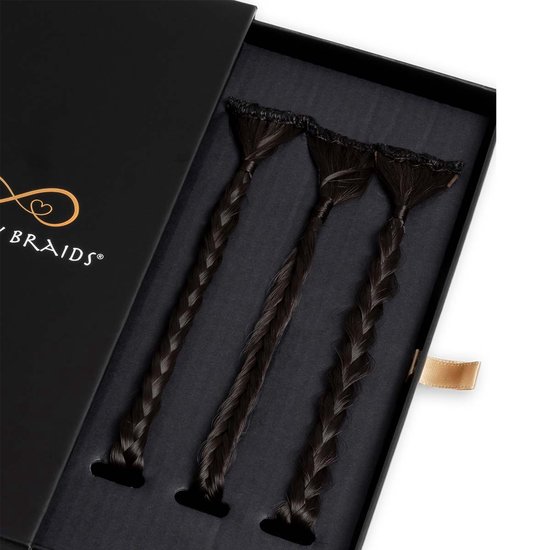 Infinity Braids - Braidies - Set van 3 Clip-in Vlechtjes - Lizzy, Jolie ...