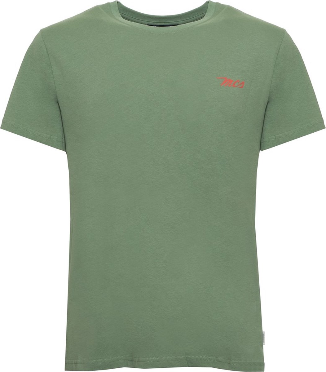 MCS 10BTS001-L2301 - T-shirt - Korte Mouwen - Groene Kleur - Logo Detail