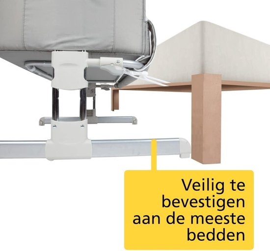 X Adventure Co-Sleeper / Baby Bed Tot 9 Kg - Wieg In Hoogte Verstelbaar Met Wieltjes Zwart