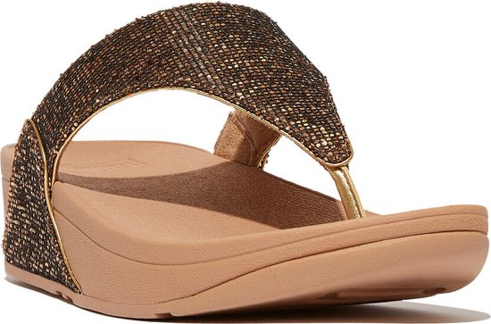 FitFlop Lulu Toe Post - Glitterball OR - Taille 36