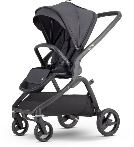 Mutsy Flow 3-in-1 Kinderwagen - Lichtgewicht Frame - Direct Opvouwbaar - North Black