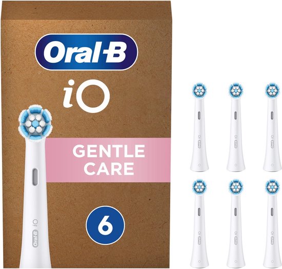 OralB iO Gentle Care Witte Opzetborstels Voor Tandenborstel 6 stuks Opzetstukjes... bol