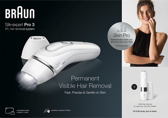 Braun Silk expert Pro 3 IPL Ontharingsapparaat - Gladde huid