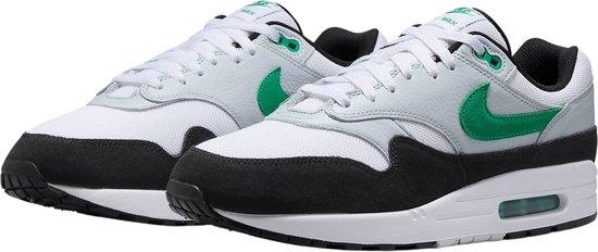 nike air max 1 green and white