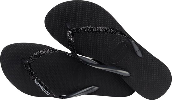 Slim Glitter II Slipper Dames Black/Black 37/38