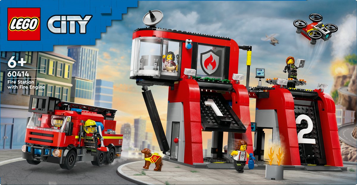 LEGO City Brandweerkazerne en brandweerauto - 60414 — afbeelding 16