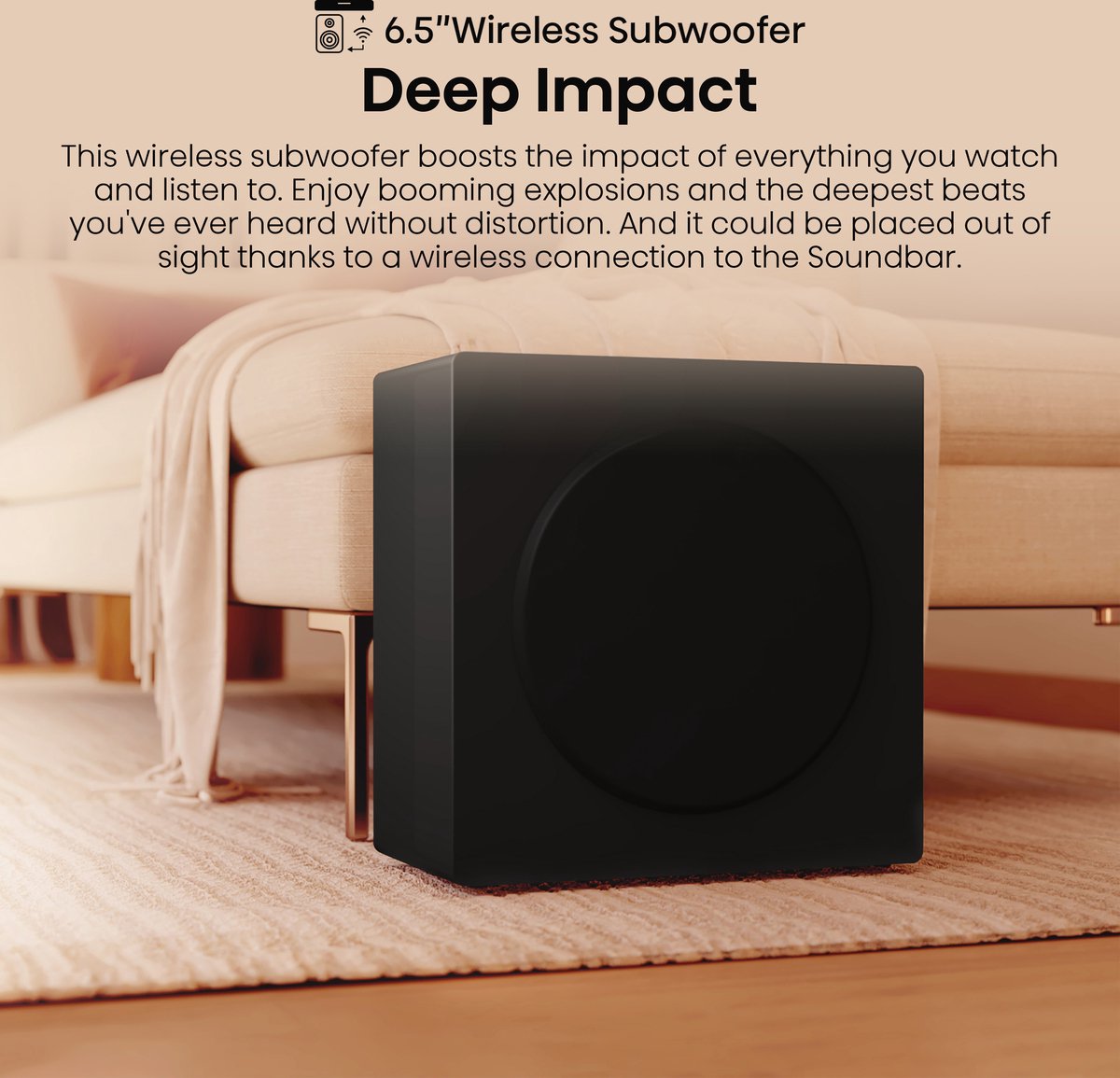 Hisense HS3100 soundbar luidspreker Zwart 3.1 kanalen 480 W - afbeelding 2