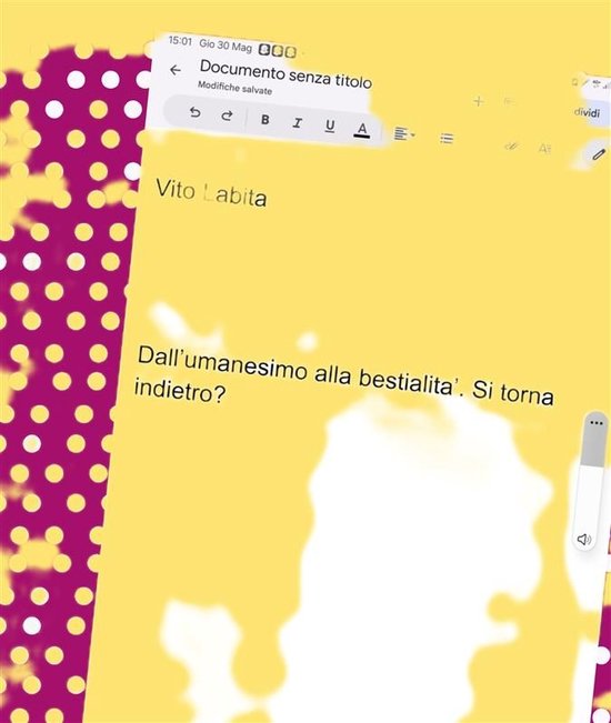 Dall’umanesimo alla bestialita. Si torna indietro?