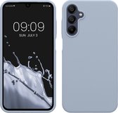 kwmobile telefoonhoesje geschikt voor Samsung Galaxy A15 5G - Hoesje met siliconen coating - Smartphone case in mat lichtblauw