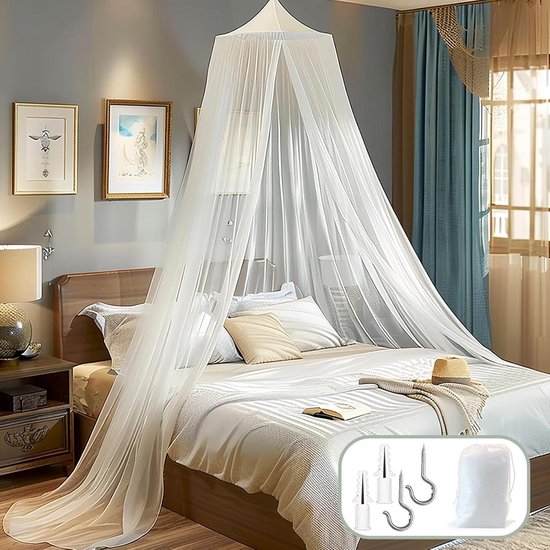 Klamboe Voor Over Het Hemelbed, Slaapkamerdecoratie, Hangende Gordijnen Gordijnnet Over Het Hemelbed Voor Bedden En Babybedjes