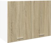vidaXL - Armoire suspendue - 80x31x60 - cm - décoré - bois - sonoma - chêne