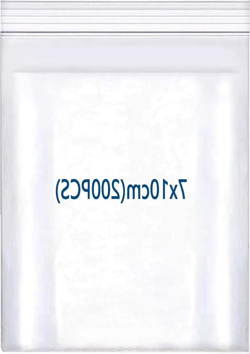 Ziplock Zakken 7x10cm/200pcs - Kleine Resealable Duidelijke Plastic diepvrieszakjes