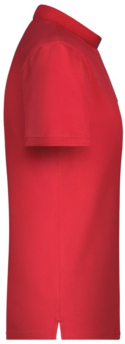 Grote maten polo shirt Golf Pro premium rood/navy voor heren - Rode plus size herenkleding - Werk/zakelijke polo t-shirts 3XL van Golf Pro — afbeelding 3