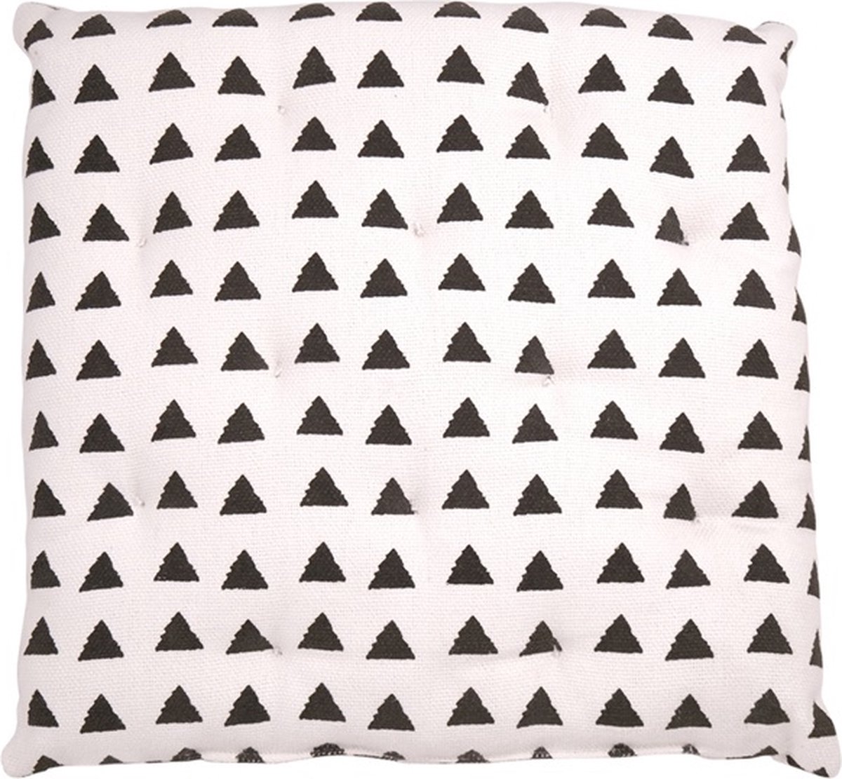 Linen & More Triangle T Mattress | 40 X 40 | Sierkussen Voor Woonkamer Of Slaapkamer Wit