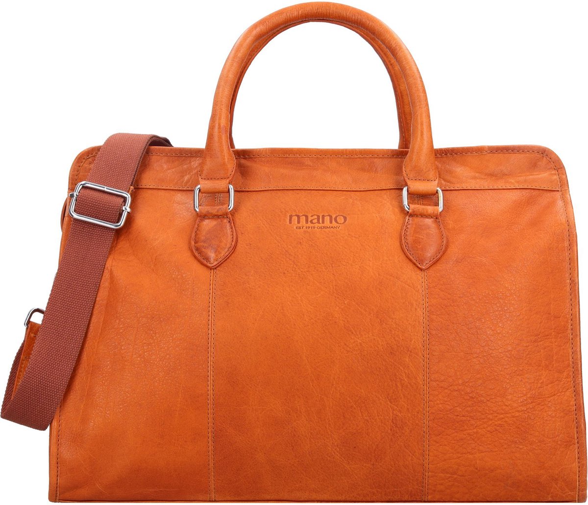 mano Leren Reistas Schoudertas Don Pietro Bristol Weekender Cognac Bruine