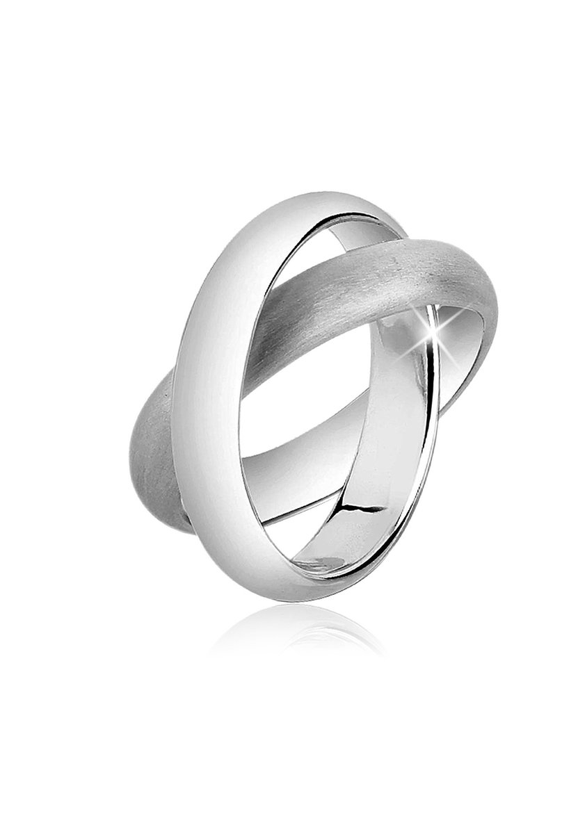 Nenalina - Ring - Wickelring Basic Gebürstet 925 Silber - Dames