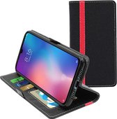 ebestStar - Hoes voor Xiaomi Mi 9 SE, Wallet Etui, Book case hoesje, Zwart, Rood