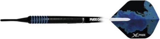 XQMax Dartpijlen Blue Shadow 80% Softtip 18 Gr Zwart/blauw