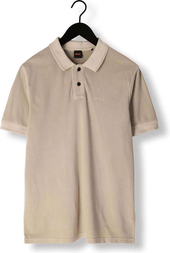Boss Prime Polo's & T-shirts Heren - Polo shirt - Zand - Maat XXL