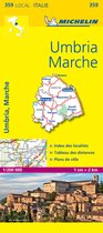 Michelin 359 Wegenkaart Umbrië en Le Marche
