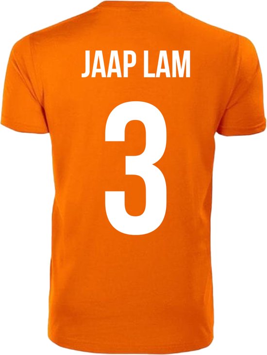 Oranje T-shirt - Jaap Lam - Koningsdag - EK - WK - Voetbal - Sport - Unisex - Maat XL