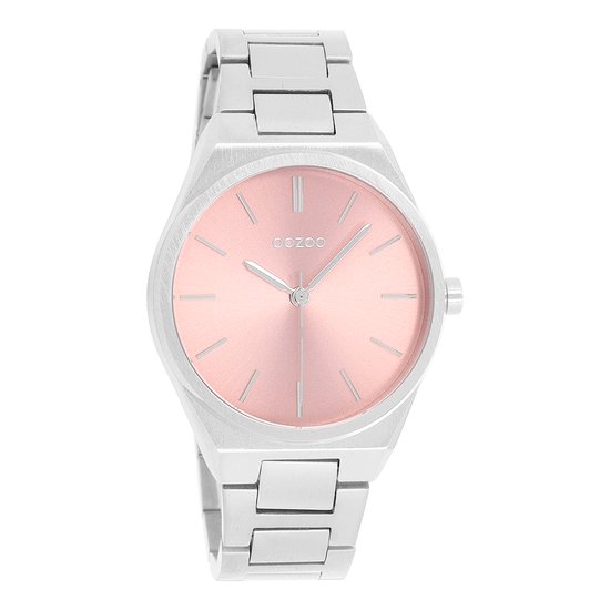 OOZOO Timepieces Montre couleur argent / or rose (34 mm) - Couleur argent