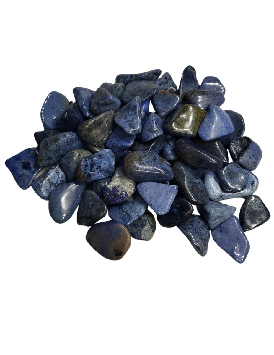 Ruben Robijn Dumortieriet trommelstenen 500 gr. (mt3) Blauw