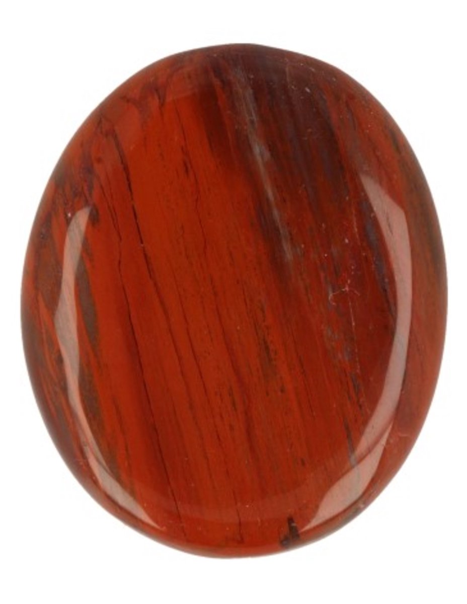 Ruben Robijn Versteend hout zaksteen Madagaskar Bruin / rood