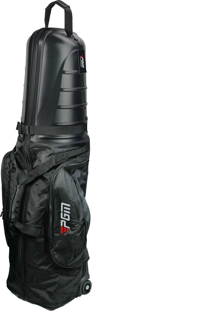 PGM Golf Travelcover - Golfreistas - Hardcase - Verrijdbare Reiskoffer - Zwart