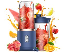 Draagbare blender - Smoothiemaker - 400 ml - Draagbaar - BPA-vrij - USB oplaadbaar - 21.000 rpm -
