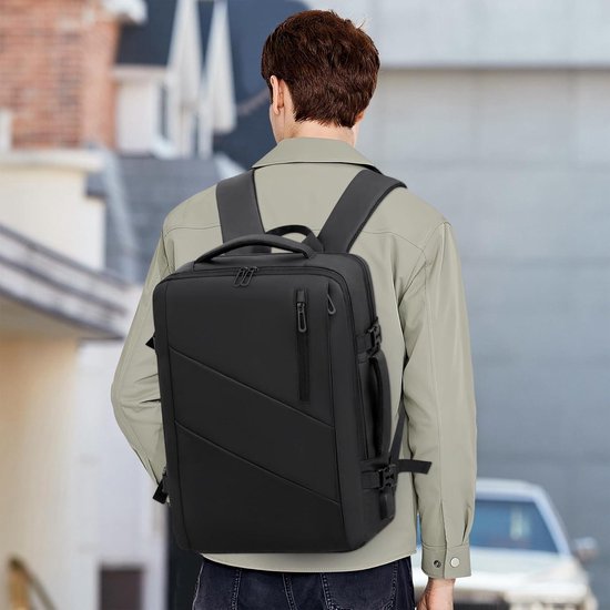 Sac à dos pour homme avec chargeur USB Mode, Antivol, Etanche  Ordinateur portable 156 pouces Camping, Affaires, Université, Casual  Extensible - Main Image