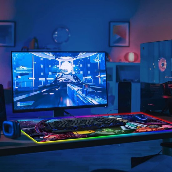 Gaming muismat, ballet, muismat XXL, 1000 x 500 mm, waterdichte antislip bureauonderlegger, wit, genaaide randen, pc-accessoires, gaming muismat voor
