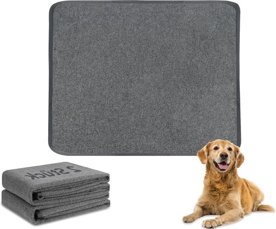 VOSSOT 2 stuks puppymatten, wasbaar, 45 x 60 cm, waterdichte pipipads
