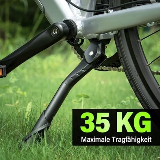 Béquille Vélo Réglable COCOLUMEN 24-28 Pouces - Support Central Max 35kg | Pour VAE, VTT, Ville