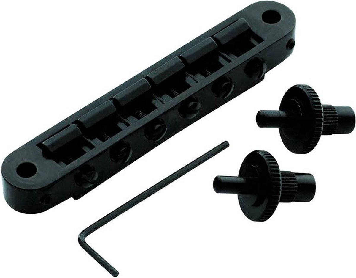 TonePros TP6-BK Tune-O-Matic Brug voor USA Gitaren - Zwart