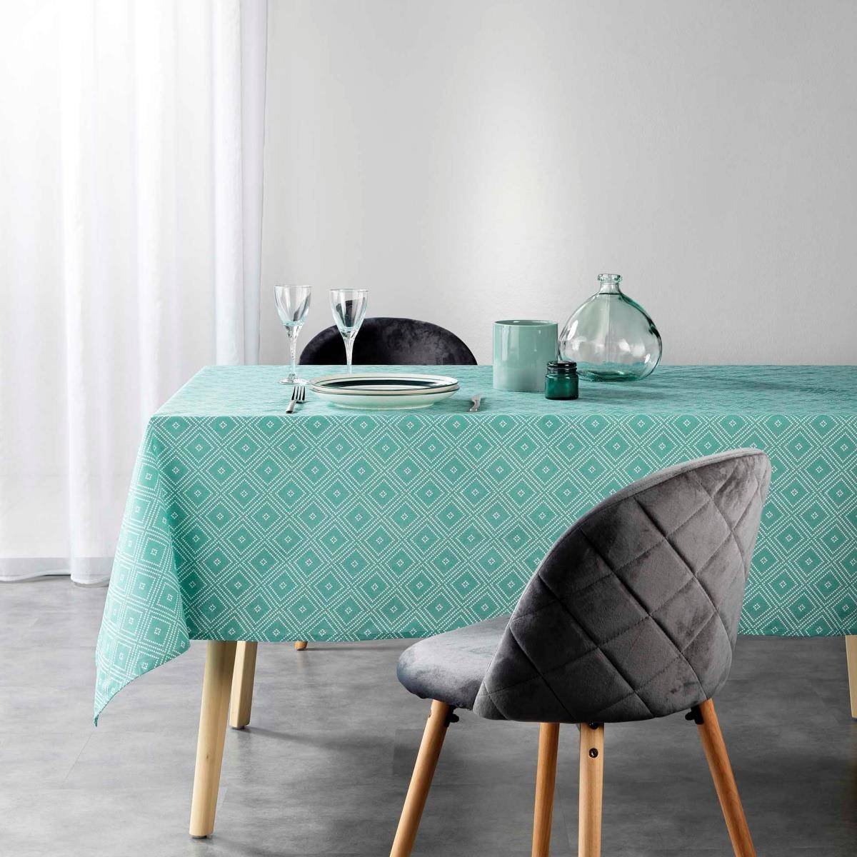Tafelkleed voor rechthoekige tafel IDYLLE, 140 x 240 cm