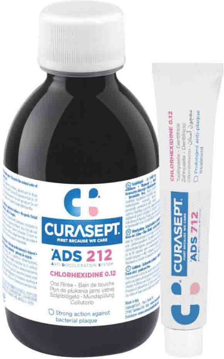 Goedkoopste Curasept 0,12 CHX Mondspoeling en Gel-Tandpasta Pakket